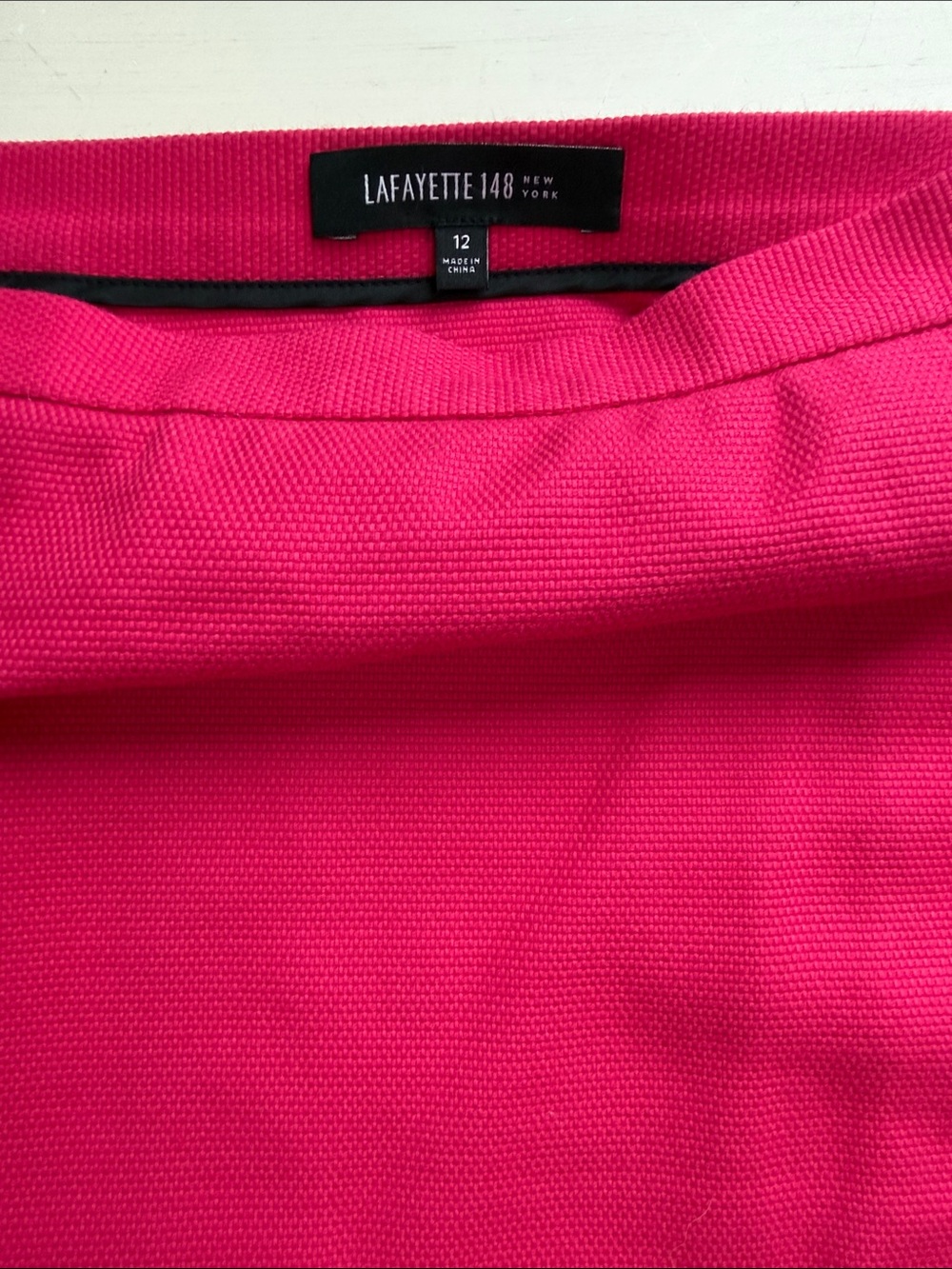 Lafayette 148 New York Vibrant Hot Pink Pencil Skirt